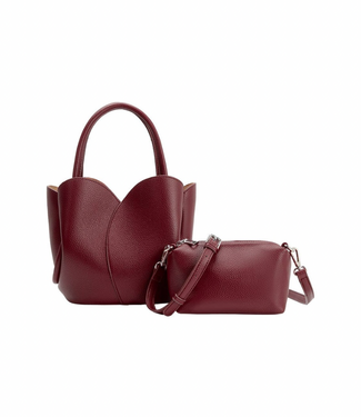 Melie Bianco Tulip Bag - Burgundy