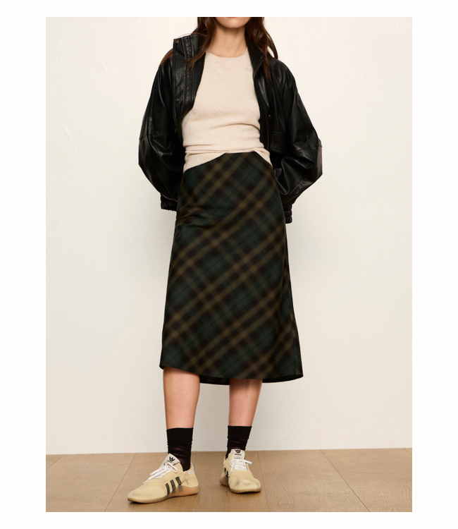FAVORITE PLAID SLIP SKIRT