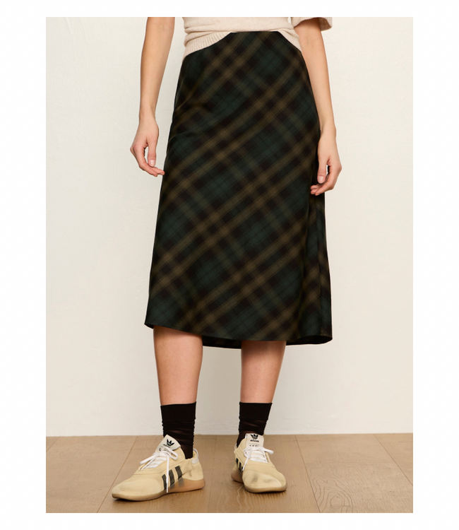 FAVORITE PLAID SLIP SKIRT