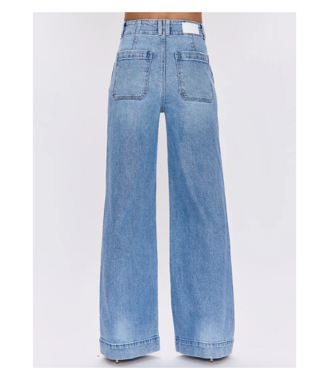 LANA DBL BUTTON HIGH RISE ULTRA WIDE LEG