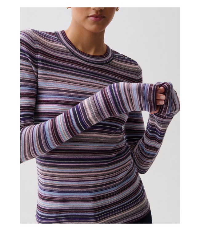 MADISON LONG SLEEVE CREW NECK SWEATER TEE