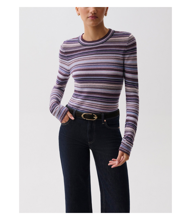 MADISON LONG SLEEVE CREW NECK SWEATER TEE
