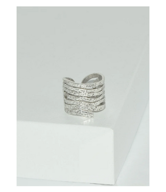 Karine Sultan Artistic Swirling Ring