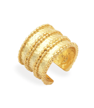 Karine Sultan Dotty Ring - 24K Gold Plated