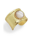 Karine Sultan Hand-Edge Glass Ring - Mother of Pearl
