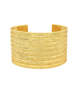 Karine Sultan Dotty Cuff Bracelet - 24K Gold Plated