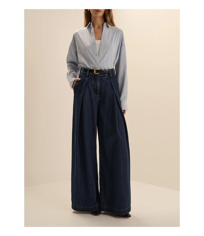 The Denim Pleats For Days Pant