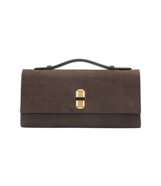 Favorite Daughter The Suede Heirloom Clutch-Chocolate