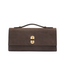 Favorite Daughter The Suede Heirloom Clutch-Chocolate