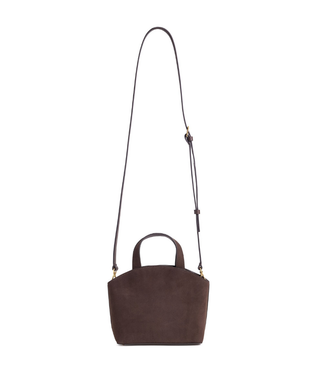 The Suede Heirloom Mini Tote - Chocolate