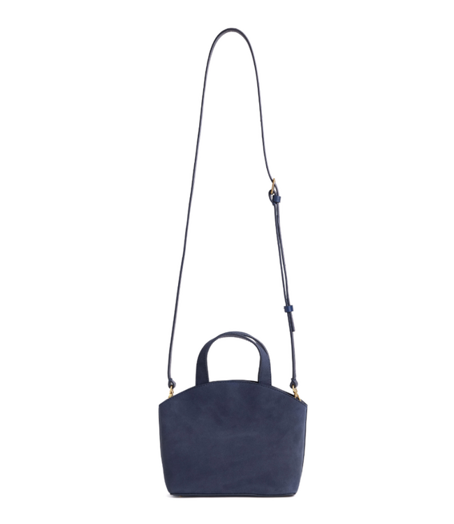 The Suede Heirloom Mini Tote - Midnight