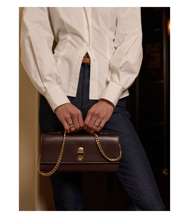 The Heirloom Clutch - Cherry Lacquer