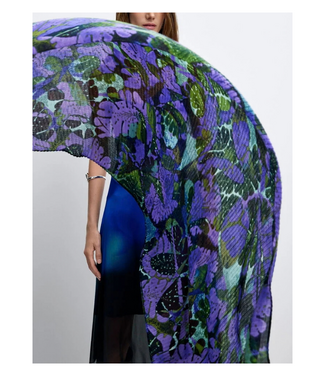 Desigual Dotty Plisado Foulard Scarf
