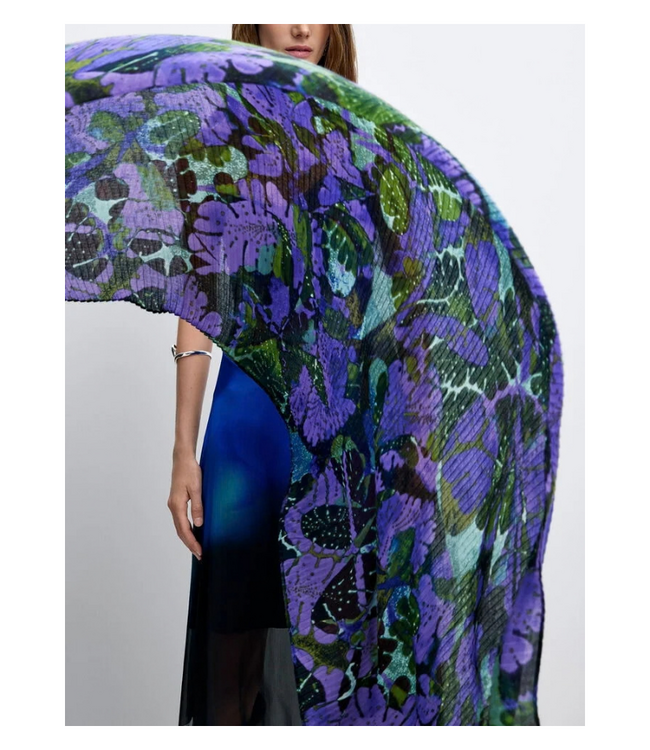 Dotty Plisado Foulard Scarf