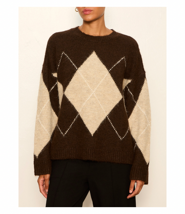 Argyle Crew Sweater