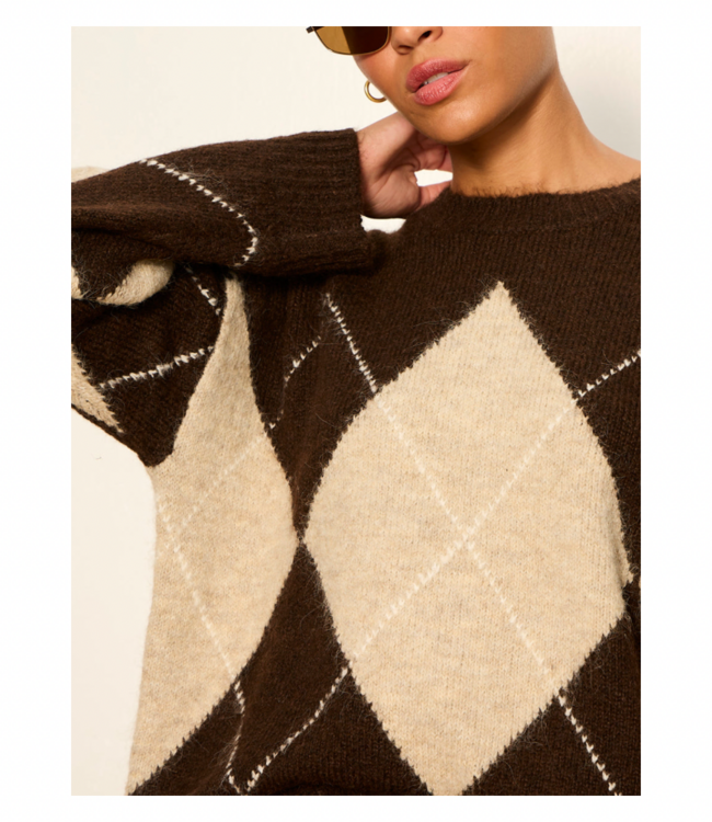 Argyle Crew Sweater