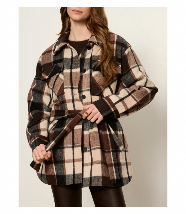 Locket Plaid Coat