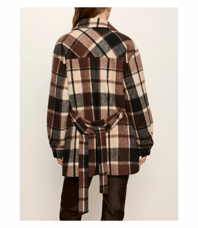 Locket Plaid Coat