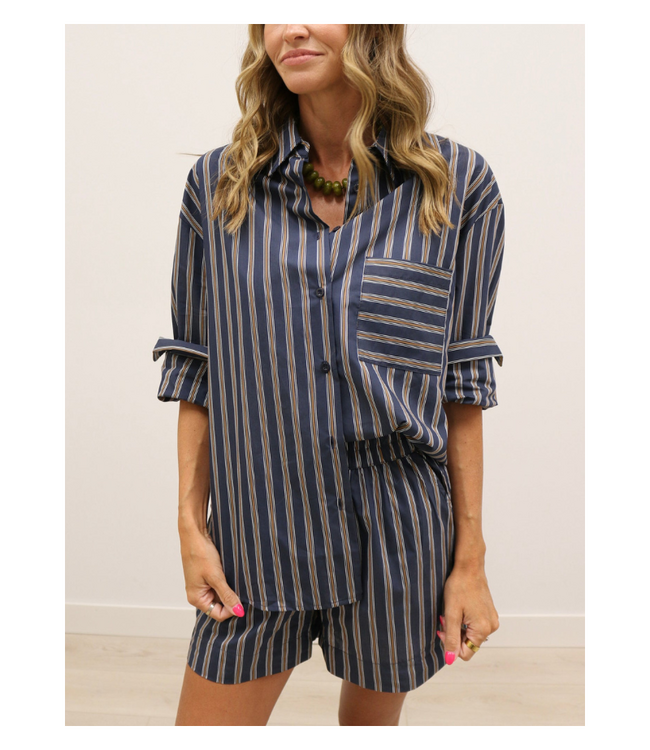 Hunter Stripe Oversized Shirt