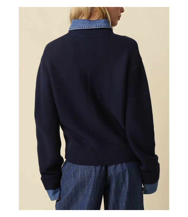 Dana Layered Look Knit Cardigan