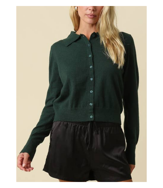 Eloise Collared Knit Cardigan
