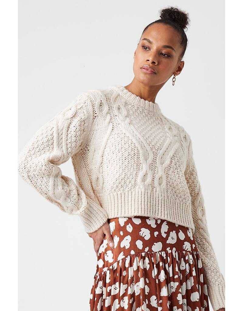 Kalina Cable Knit Sweater - Ro and Co Clothing