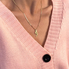 Farrah B Mi Vida Gothic Initial Necklace