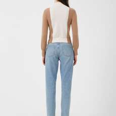 French Connection Libby Vhari Colour Block Jumper Oatmeal
