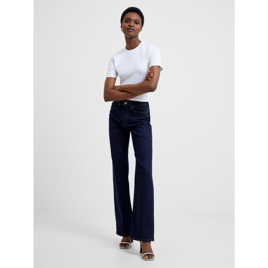 French Connection Rallie Cot Crew Tee White