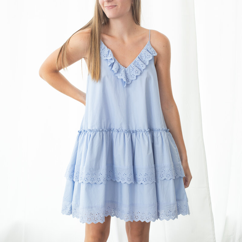 Moodie Blue Lace Dress