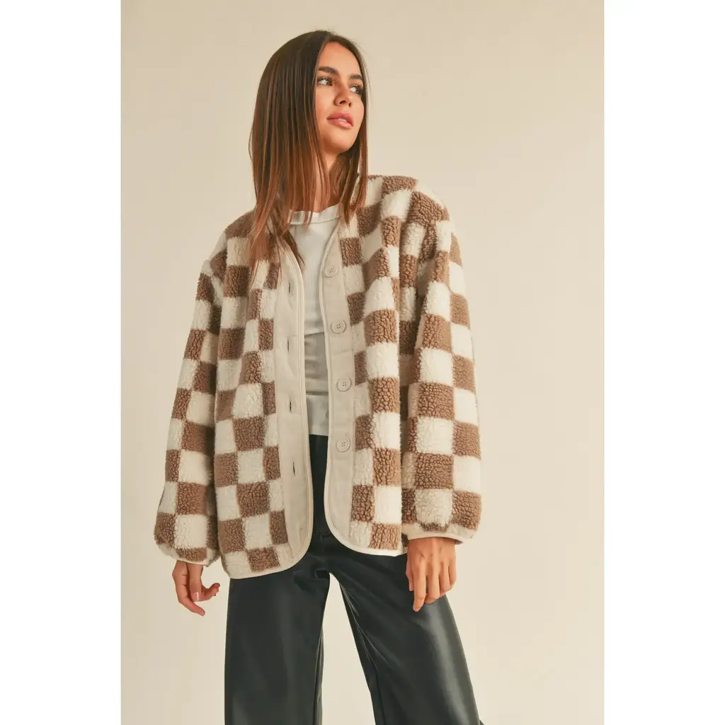 Miou Muse Checkered Cardigan