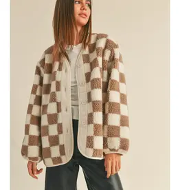 Miou Muse Checkered Cardigan