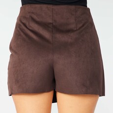 StyleLA Suede Wrap Skort