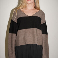 LNA Luca Block Stripe Sweater