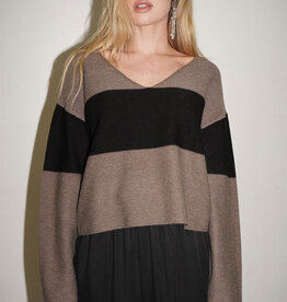 LNA Luca Block Stripe Sweater