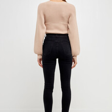 Endless Rose Beige Long Sleeve Sweater