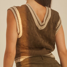 Crescent Gabrielle Cable Knit Vest