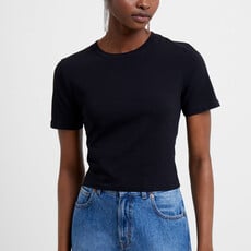 French Connection Rallie Cot Crew Tee Black