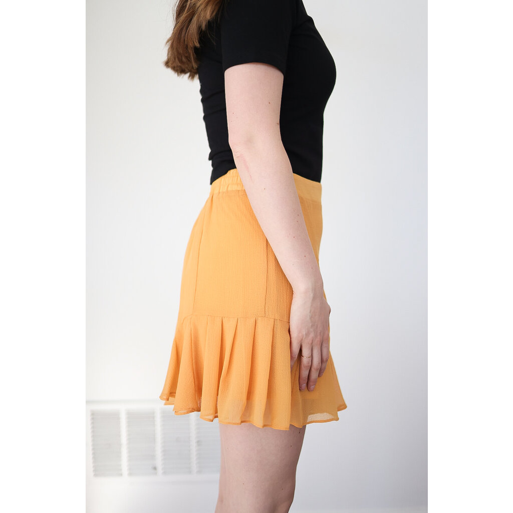 Layered Chiffon Mini Skirt - Ro and Co Clothing