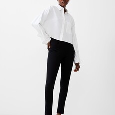 French Connection Poplin Cropped Shirt White