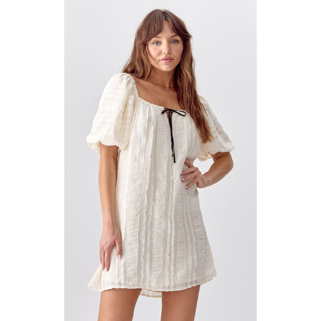 Greylin Felina Puff Sleeve Mini Dress