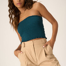 Project Social T Golden Hour Smocked Tube Top