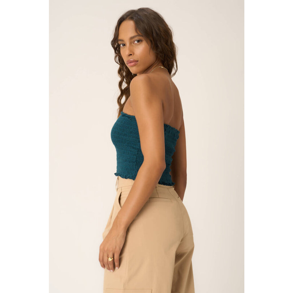 Project Social T Golden Hour Smocked Tube Top