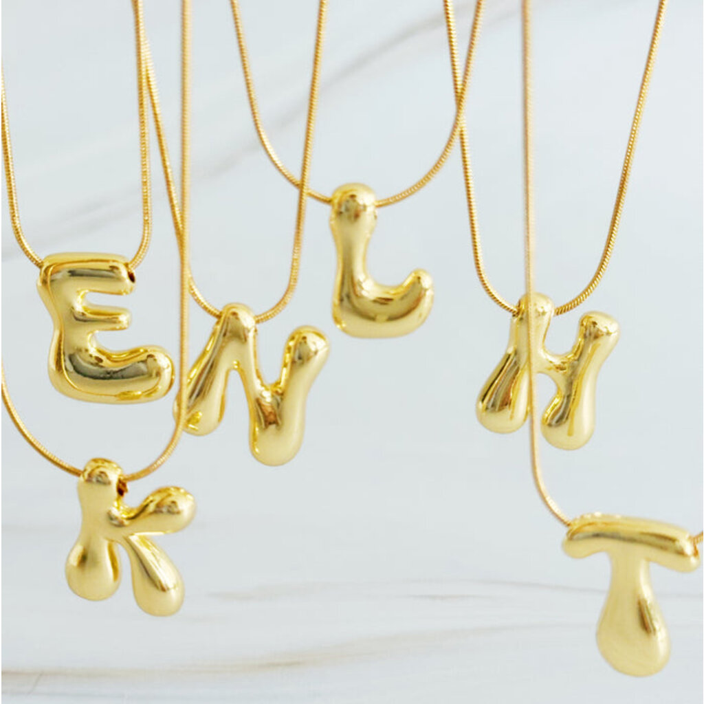 Ellison+Young Balloon Letter Initial Necklace