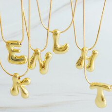 Ellison+Young Balloon Letter Initial Necklace