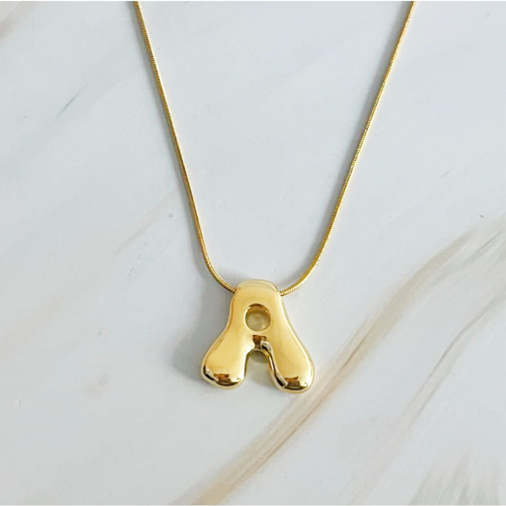 Ellison+Young Balloon Letter Initial Necklace