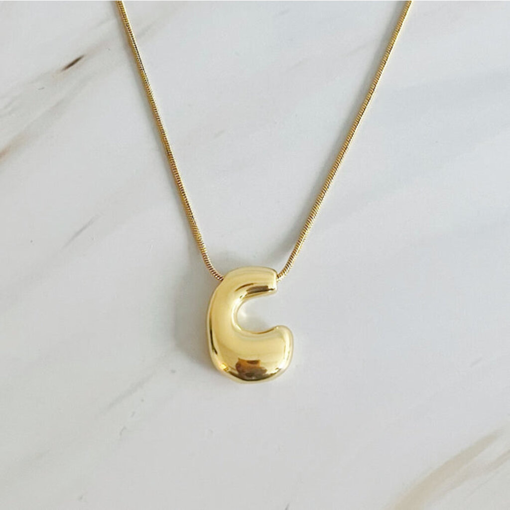 Ellison+Young Balloon Letter Initial Necklace