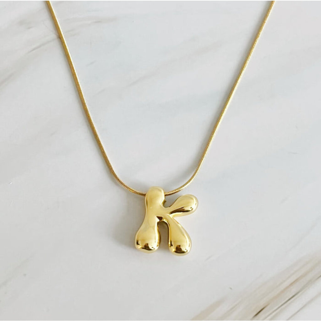 Ellison+Young Balloon Letter Initial Necklace