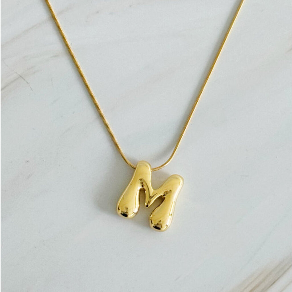 Ellison+Young Balloon Letter Initial Necklace