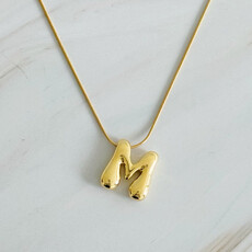 Ellison+Young Balloon Letter Initial Necklace